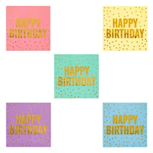 Set Șervețele Petrecere Multicolor Happy Birthday 33x33cm
