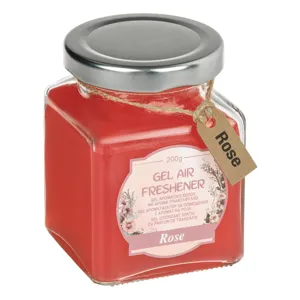Odorizant de cameră gel parfum trandafir recipient sticlă