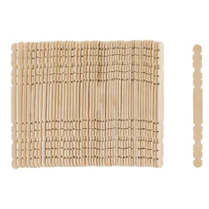 Betisoare din lemn pentru creatii, interconectabile, culoare naturala, 50 buc, 11x1 cm