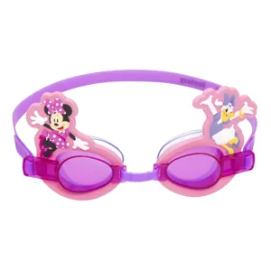 Ochelari de Inot pentru Copii din Silicon, Roz, cu Model Minnie Mouse si Daisy, 3+ Ani