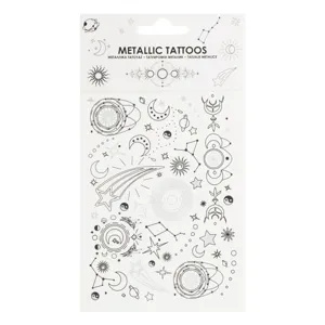 Tatuaje autocolante cu constelații metalizate pentru decorare