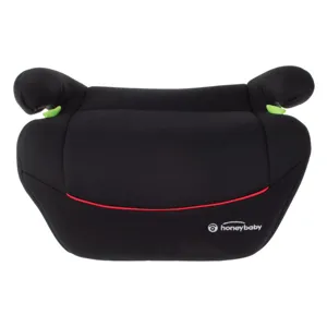 Scaun Auto Booster pentru Copii 18-36 kg, Negru cu Detalii Rosii
