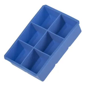Forma Silicon pentru 6 Cuburi de Gheată Patrate Albastru