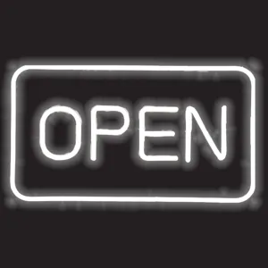 Lampa cu LED Neon, 41x23.5cm, Alb