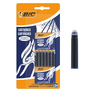 Rezerve cu cerneală termosensibilă albastră pentru stilou BIC - 24 bucăți