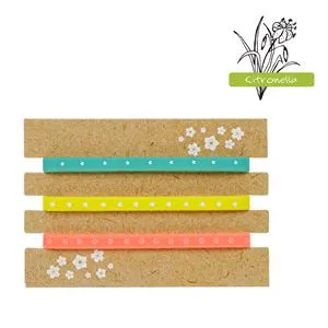 Bratari elastice de silicon cu citronelă, set 3 culori multicolor