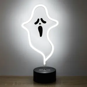 Lampa LED Fantoma Neon, Alb, 13.5x8.5x28cm