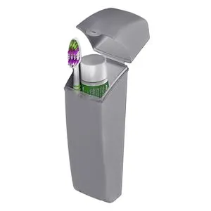 Cutie organizator din plastic gri 5x5x20 cm pentru depozitare