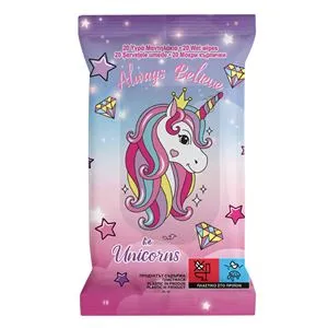 Servetele umede Unicorn cu design jucăuș, 20 bucâți