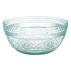 Bol din plastic verde menta cu model reliefat, 3.9L