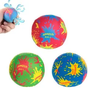 Mingi de apa textile, Ø8 cm, Set 3 buc, Multicolore