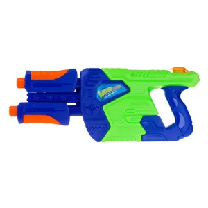 Pistol de apă dublu, 59 cm, albastru-verde-portocaliu, plastic