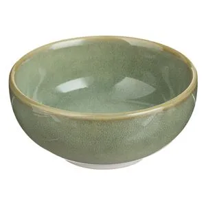 Bol rotund de ceramică verde lime pentru sosuri și dipuri