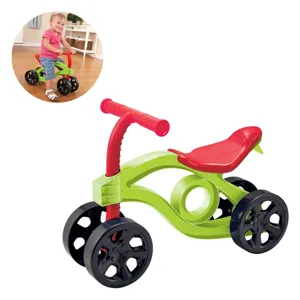 Bicicletă de echilibru pentru prescolari – Cadru verde lime și detalii roșii
