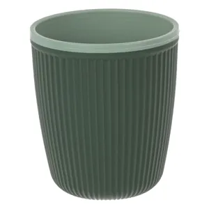 Pahar din plastic 400ml verde menta cu dungi