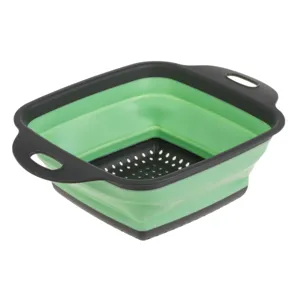 Strecurătoare pliabilă din plastic, verde lime, 24x18 cm