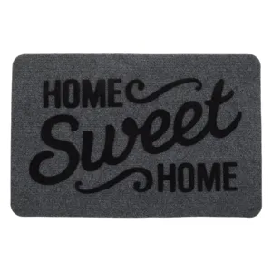 Covoraș de intrare gri cu mesaj Home Sweet Home, 60x40 cm