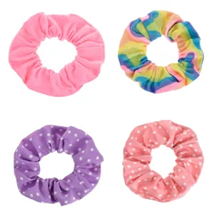 Elastice Textile pentru păr copii: Roz Fluorescent și Rainbow