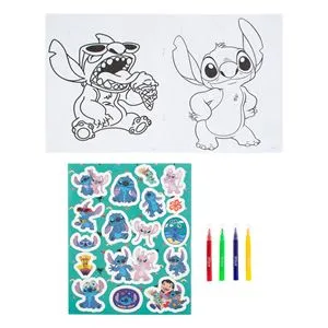 Set de colorat cu autocolante și carioci multicolor pentru copii