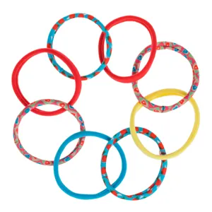 Elastice Par Frotte de Vară Multicolor pentru Copii - Capsuni și Inimi