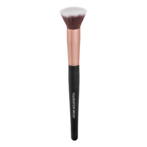 Pensula pentru fond de ten, varf rotunjit, 17 cm, negru