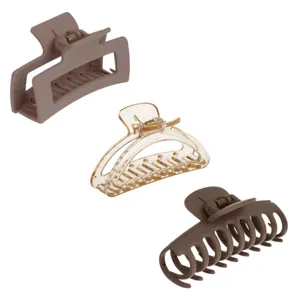 Set Clame Păr Femei Multicolor 8.5cm Set de 3 Bucăți