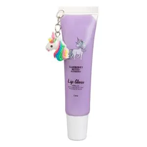 Luciu de buze hidratant cu aromă pentru copii, cu pandantiv unicorn