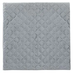 Fată de pernă decorativă de iarnă, gri, velvet, model romburi, 45x43 cm