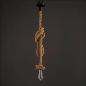 Cablu Pendul cu Sfoară Naturală și Dulie 1.5m pentru Decor Vintage