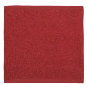 Prosop de mâini din bumbac roșu 30x30cm pentru Crăciun
