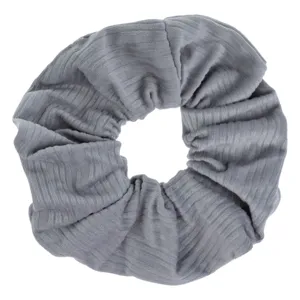 Elastic de păr catifelat cu nervuri, Gri