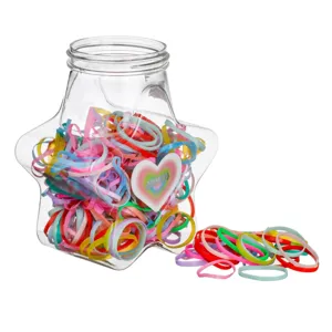 Elastice Par Colorate Subtile în Recipient Stea pentru Copii