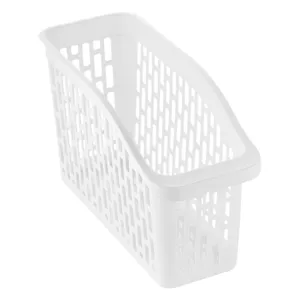 Organizator interior pentru frigider și congelator din plastic perforat alb