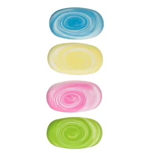 Set Radiere Pastelate, Formă de Piatră, 4 Bucăți, 5x1x2.5 cm