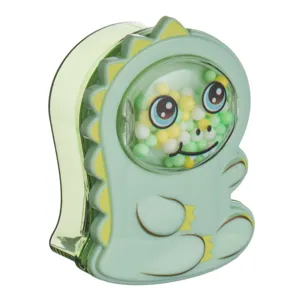 Ascutitoare dubla dinozaur verde, 4.5x2x6 cm