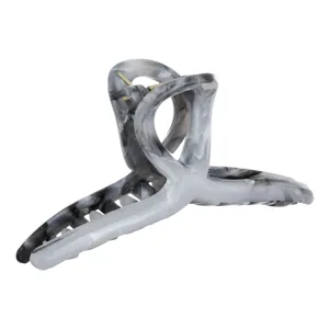 Clamă de păr buclă, Gri Marble, 11 cm