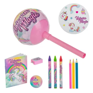 Set Școlar Unicorn, 10 piese, Multicolor