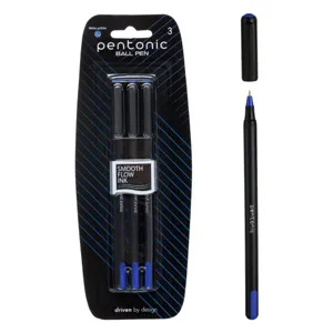 Set pixuri ballpoint cu buton 0.7mm cerneală albastră