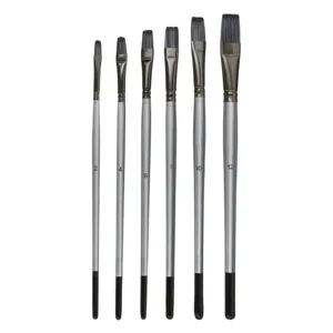 Set Pensule cu Vârf Plat, 6 buc, Mărimi 2-12