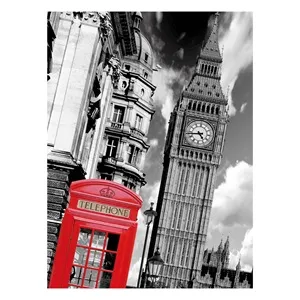 Puzzle 500 de piese, Big Ben și cabină telefonică roșie