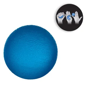 Minge anti stres albastra de 5 cm, material flexibil pentru relaxare