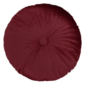 Perna Decorativa Rotunda Bordo Velvet pentru Canapea Ø35cm