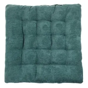 Pernă decorativă pătrată pentru scaun, verde, 38x38 cm