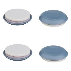 Glisoare rotunde pentru mobilier, Set 4 buc, 3 cm, Gri