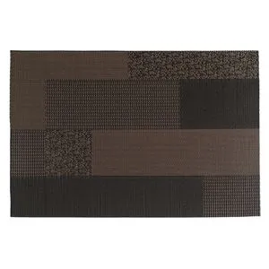Suport farfurie cu model patch 45x30 cm maro negru