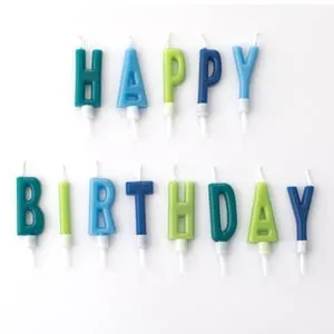 Decorațiuni pentru ziua de nastere cu litere Happy Birthday