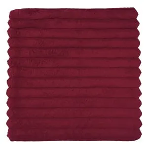 Fata de perna decorativa de iarnă flanel bordo 45x45cm