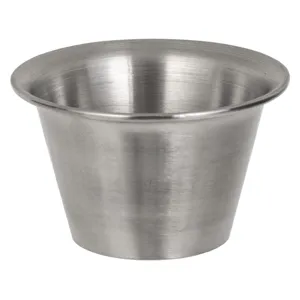 Recipient Rotund din Inox Argintiu pentru Sos 75ml