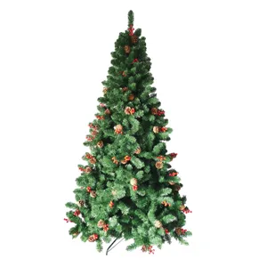 Brad de Craciun Artificial Verde cu Conuri, 1168 de Ramuri, 2.1m