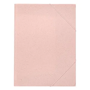 Mapă cu elastic, Roz cu model stropi, 23.5x32cm